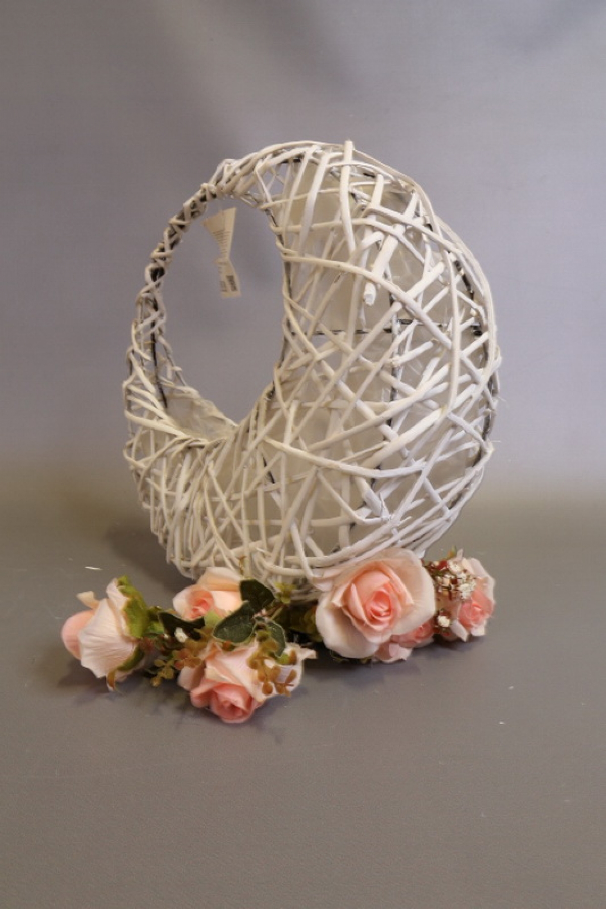 Корзина плетеная (ива) 35H34, 1 шт., белый 3531М