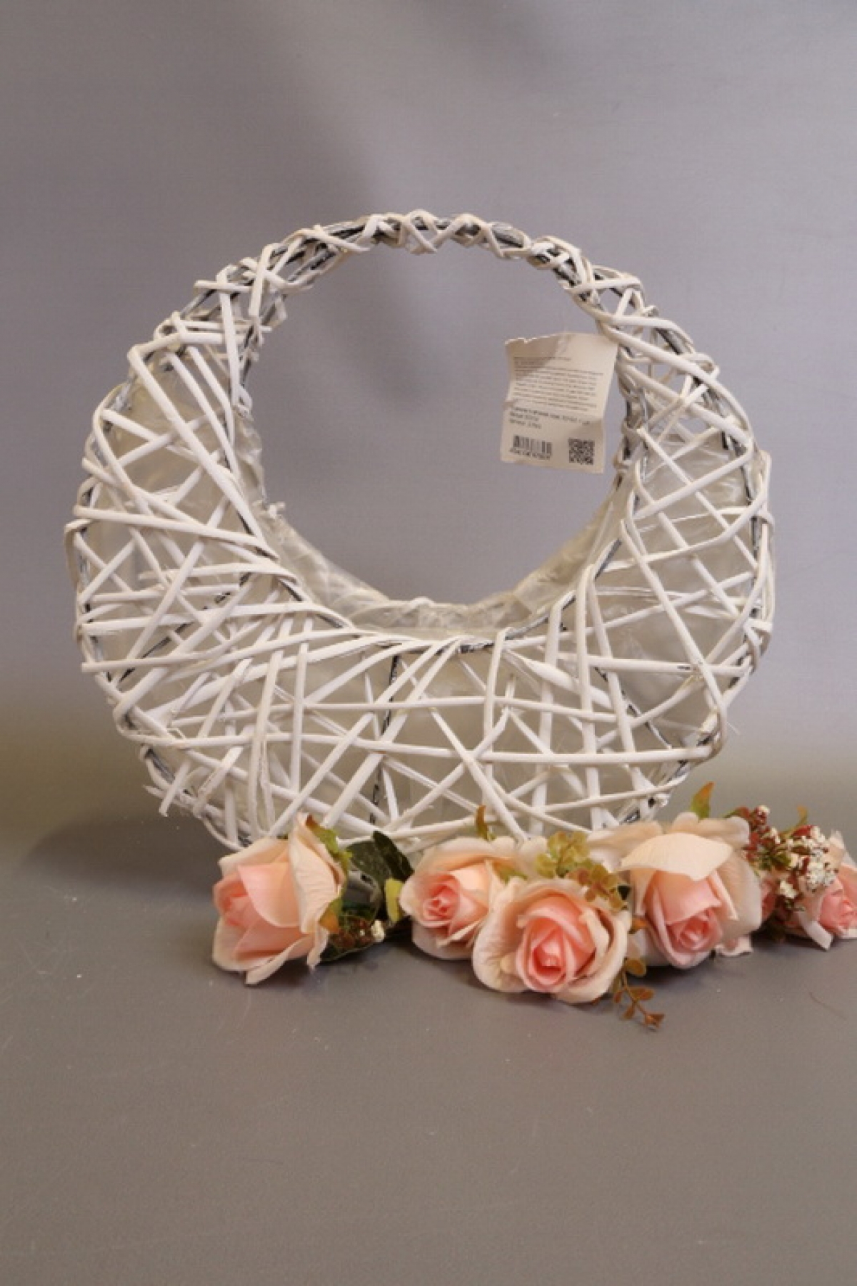 Корзина плетеная (ива) 35H34, 1 шт., белый 3531М