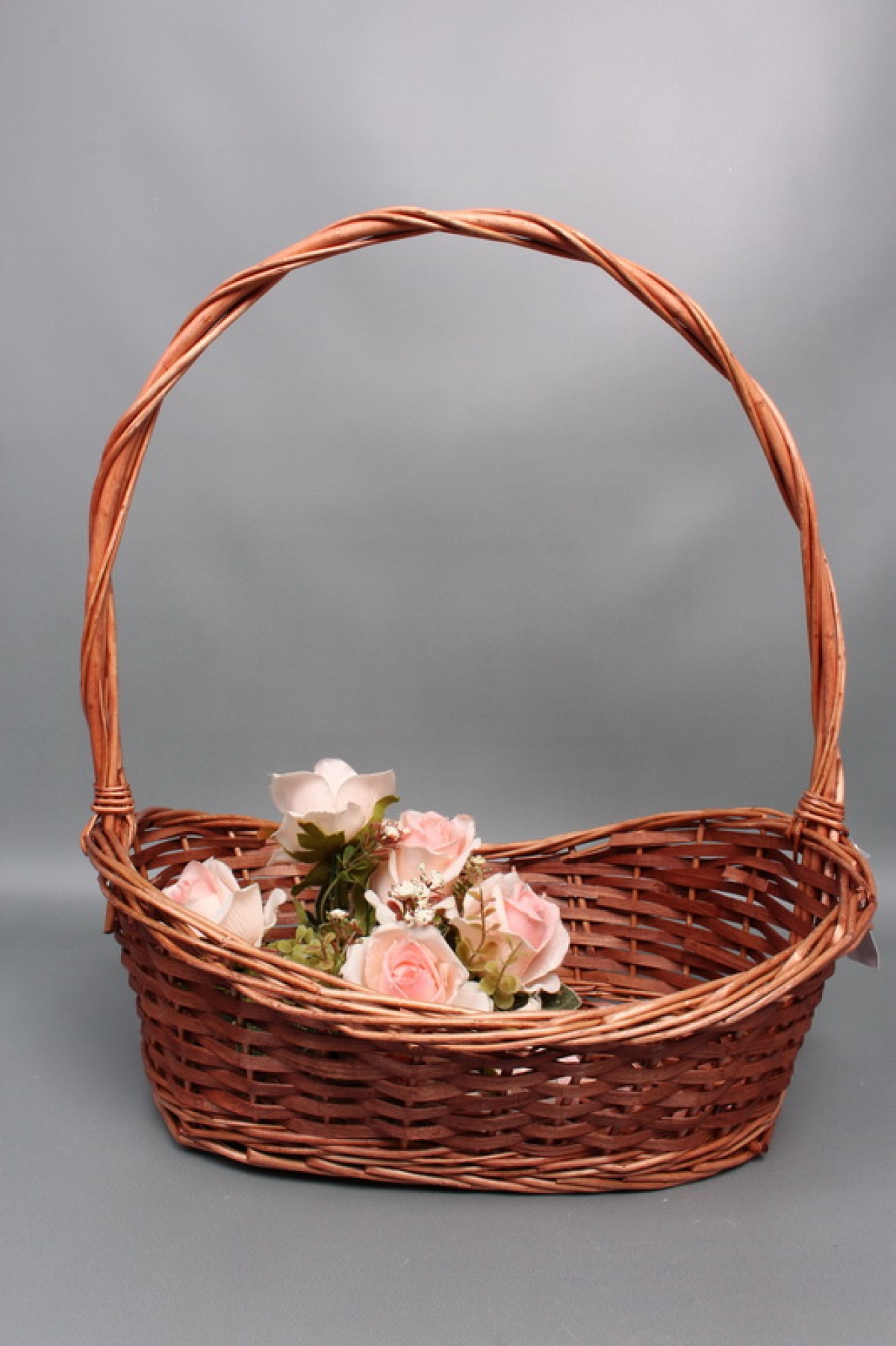 Корзина плетеная (ива) 46*31*H12/16, 1 шт., медовый  2682М