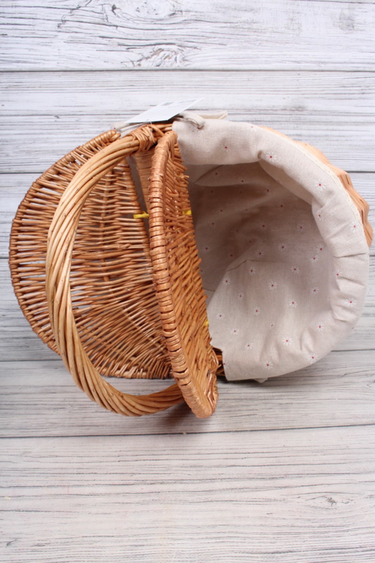 Корзина плетеная (ива): 39x28xH14/18xHH34 B28x18,1 шт., медовый 0097М