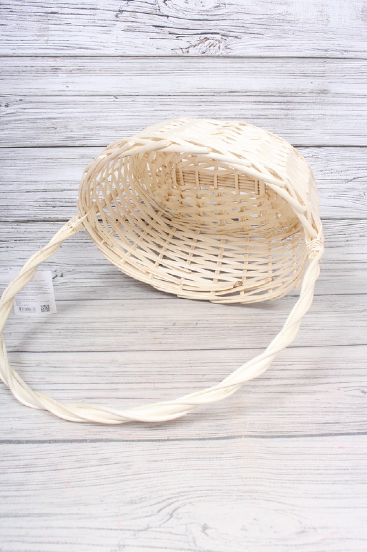 Корзина плетеная (ива): 35x25xH14xHH42  B30x20, 1 шт. белый 2334М