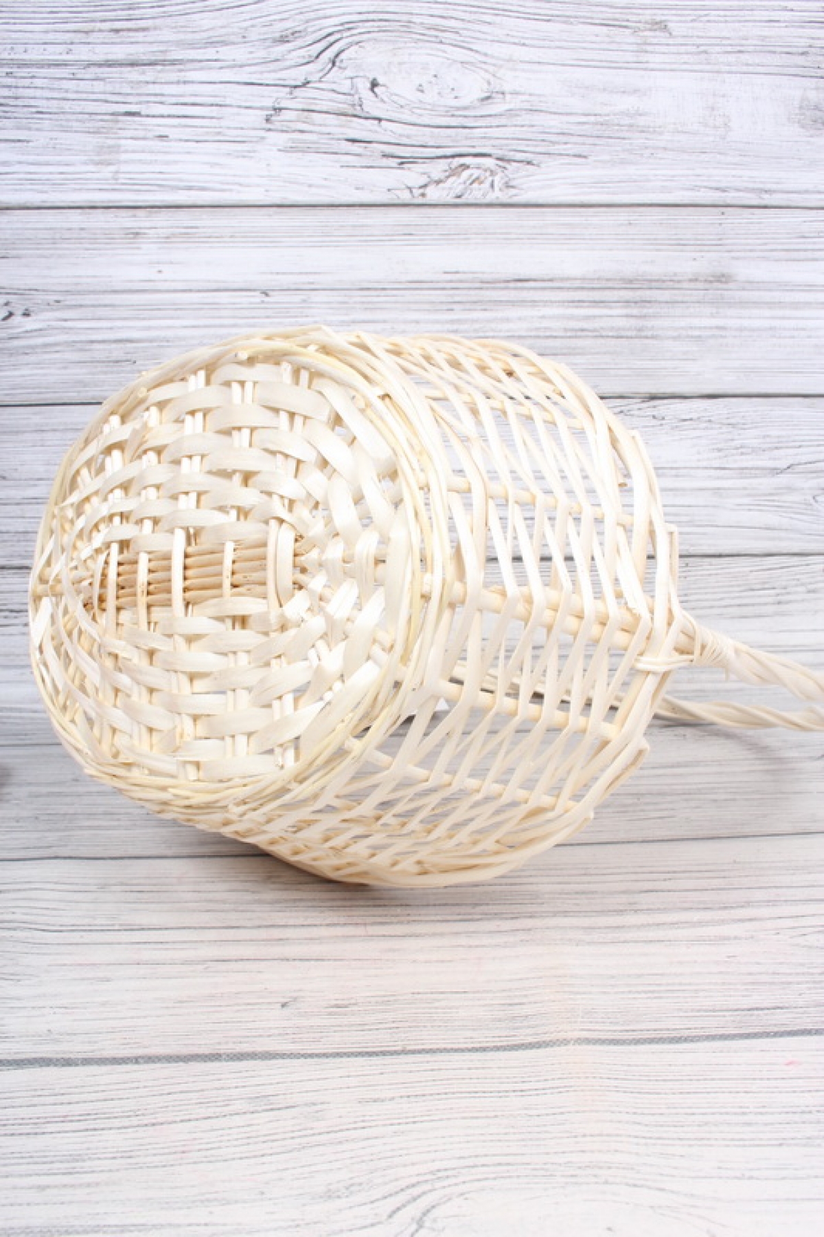 Корзина плетеная (ива): 35x25xH14xHH42  B30x20, 1 шт. белый 2334М