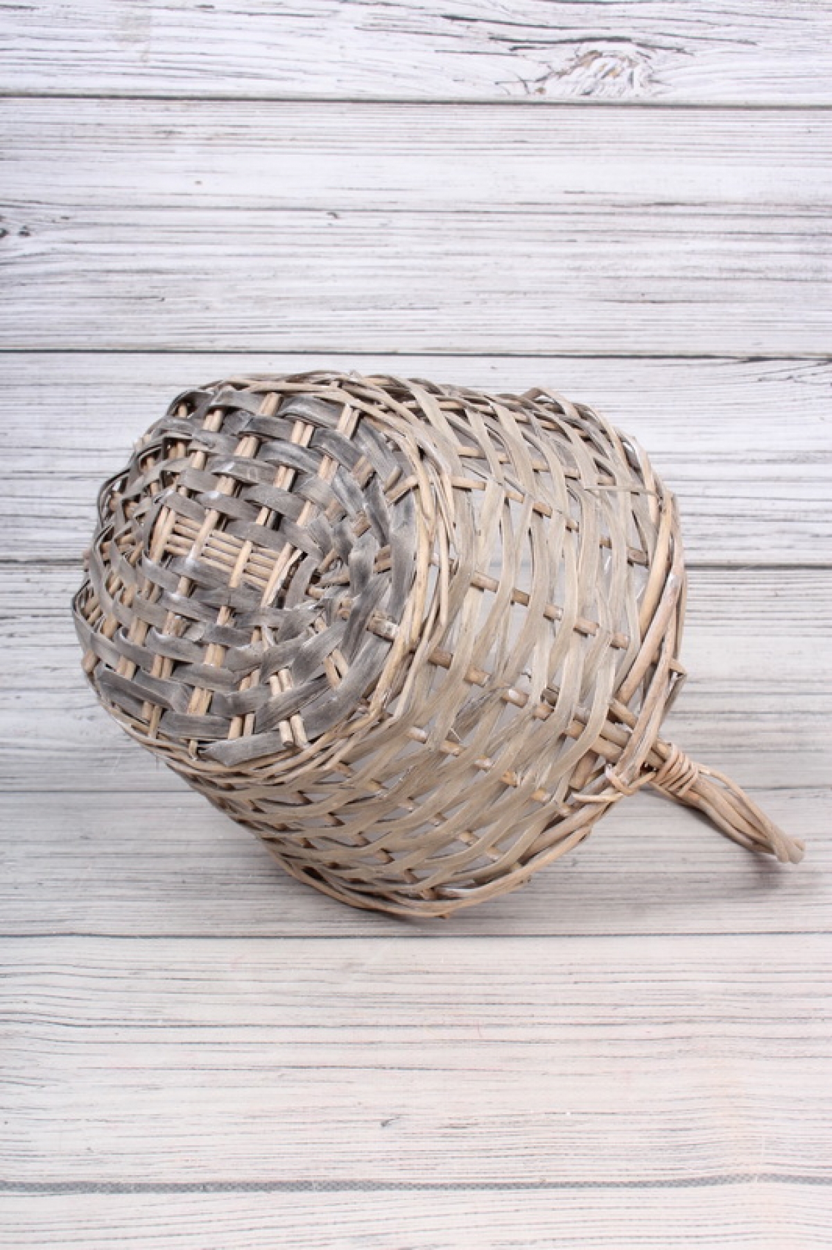 Корзина плетеная (ива): 27x22xH13xHH32  B23x16, 1 шт., серый 0325М