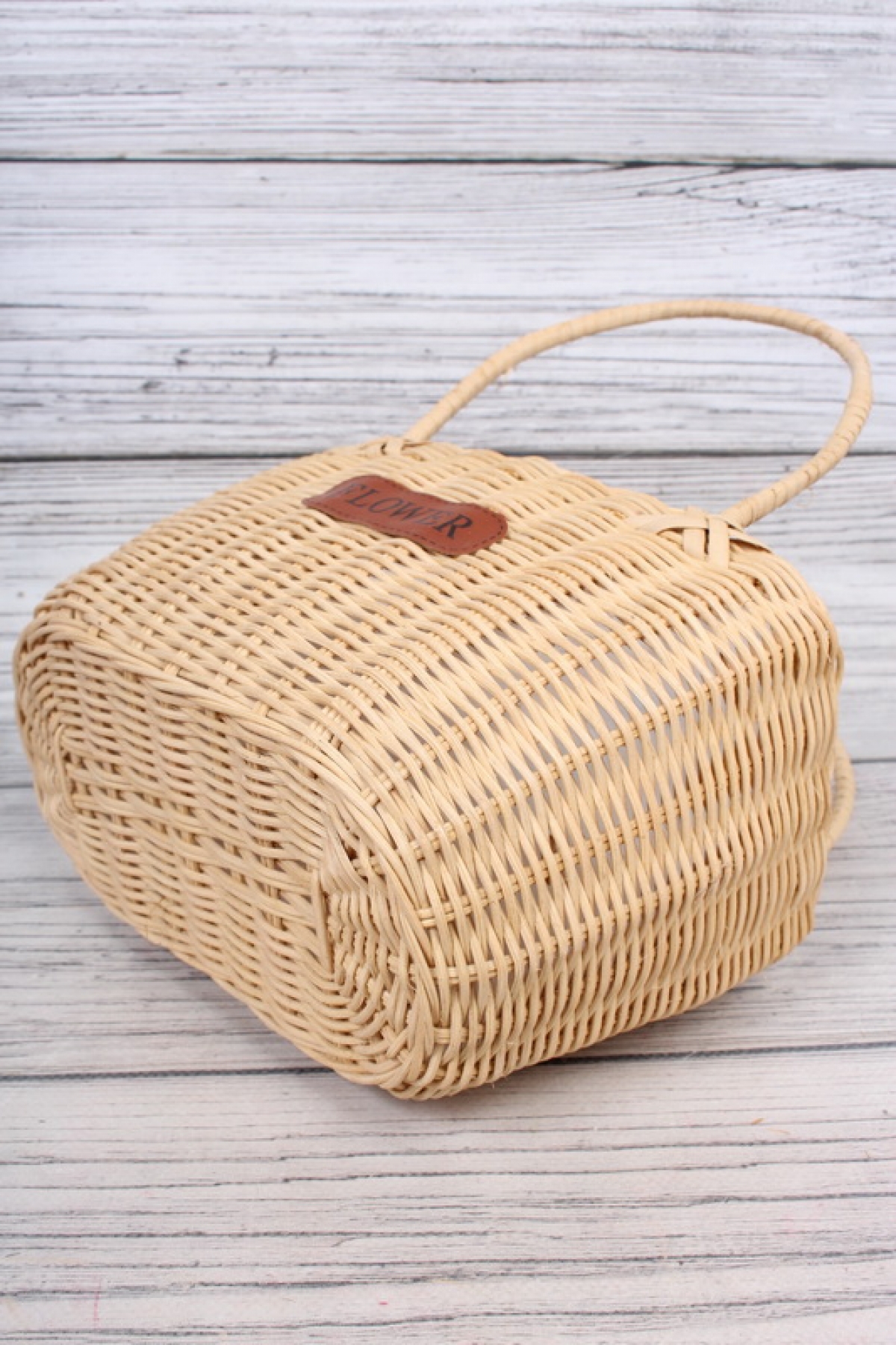 Корзина плетеная из ротанга, сумка 23*15*14.5/27.5cm натуральный 7730Н