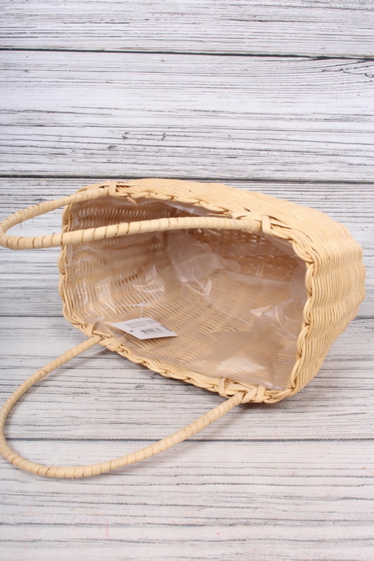 Корзина плетеная из ротанга, сумка 23*15*14.5/27.5cm натуральный 7730Н