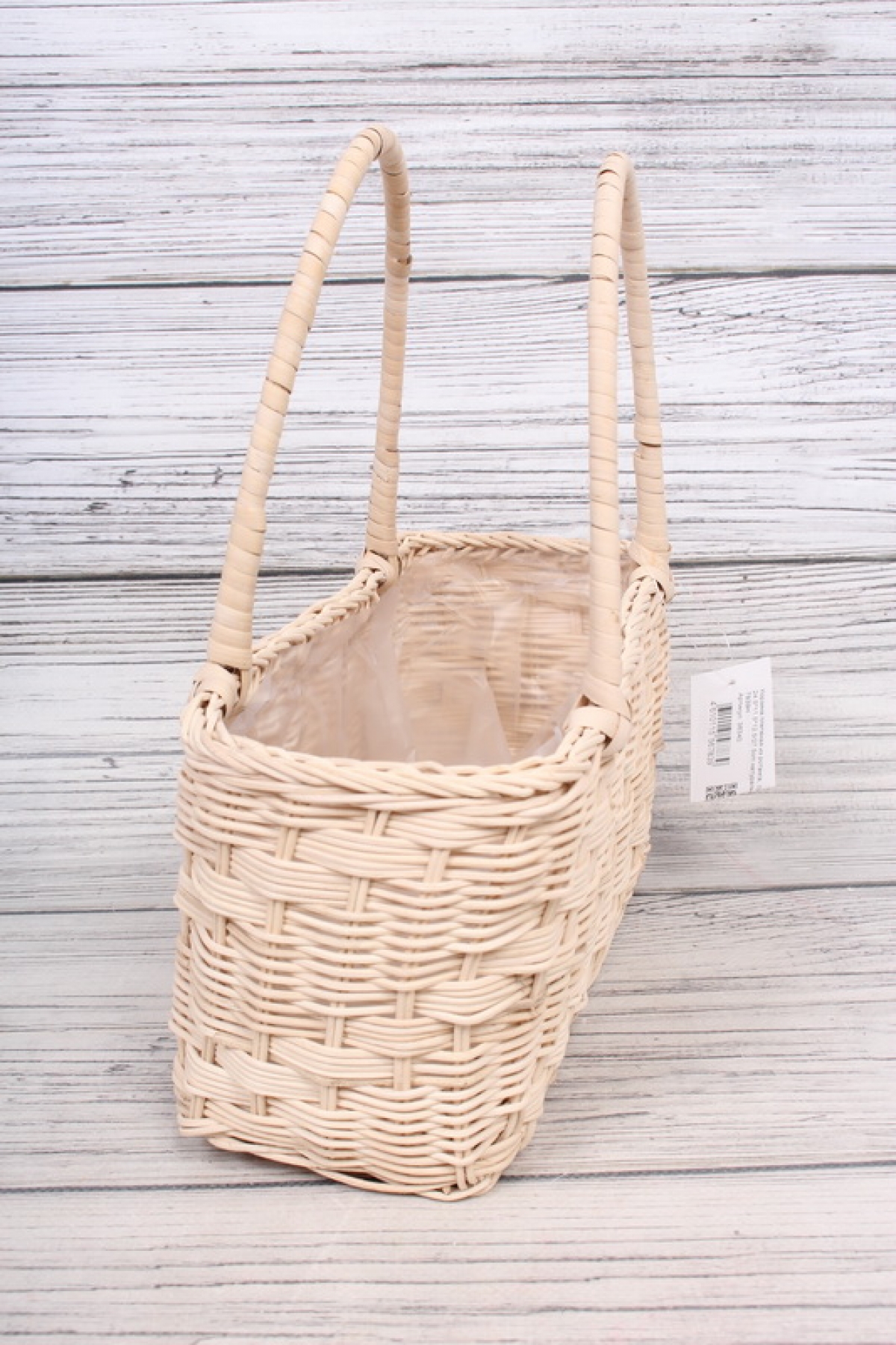 Корзина плетеная из ротанга, сумка 24.5*11.5*12.5/27.5cm натуральный 7839Н