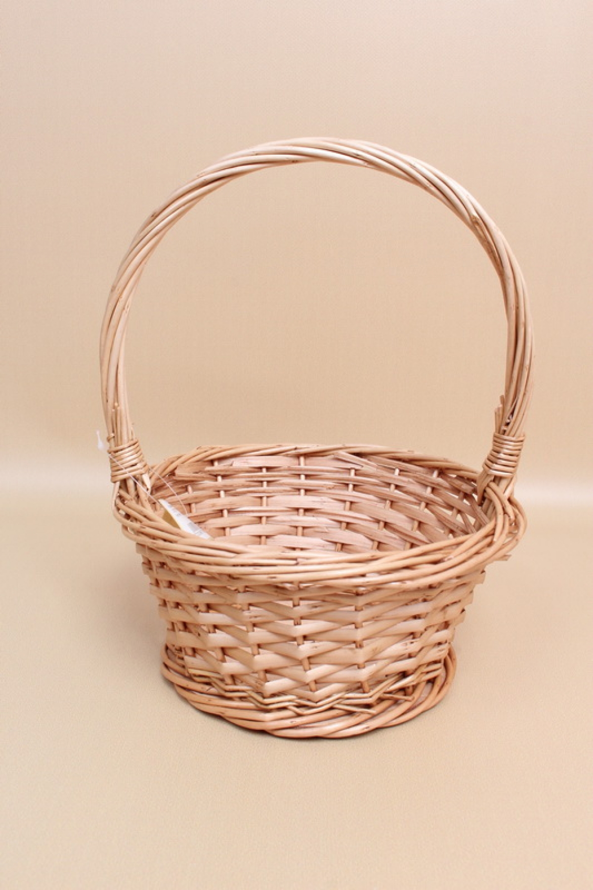 Корзина плетеная одиночная 1шт (ива),  27*27*13*33CM  медовый 1021М