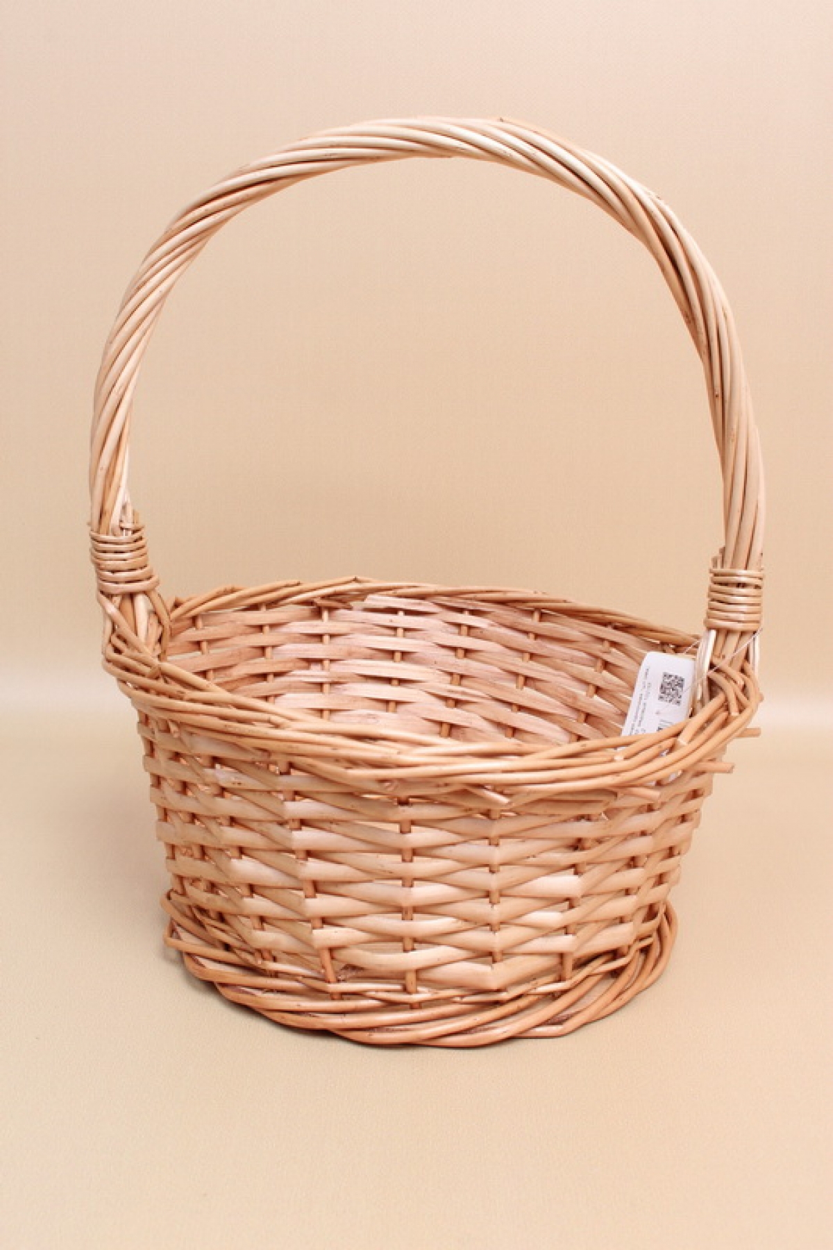 Корзина плетеная одиночная 1шт (ива),  22*22*11*28CM,   медовый 1021М
