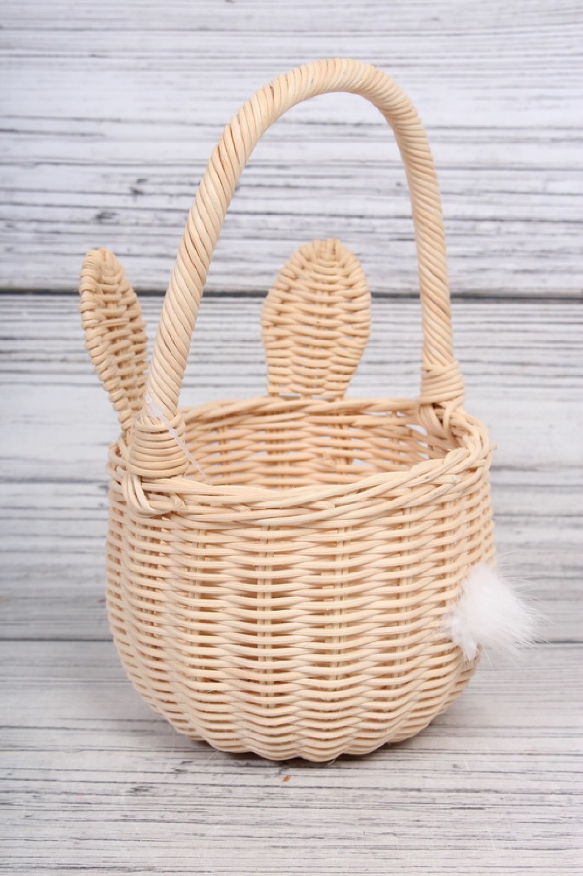 Корзина плетеная (ротанг), 12,5x9/20 см, 1 шт., белый 2961М