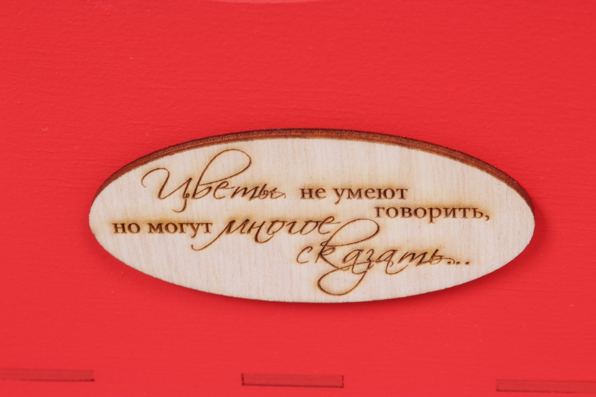 Корзина, 1шт, 32,5х12,5х26,5х8 см, красный 9691Н