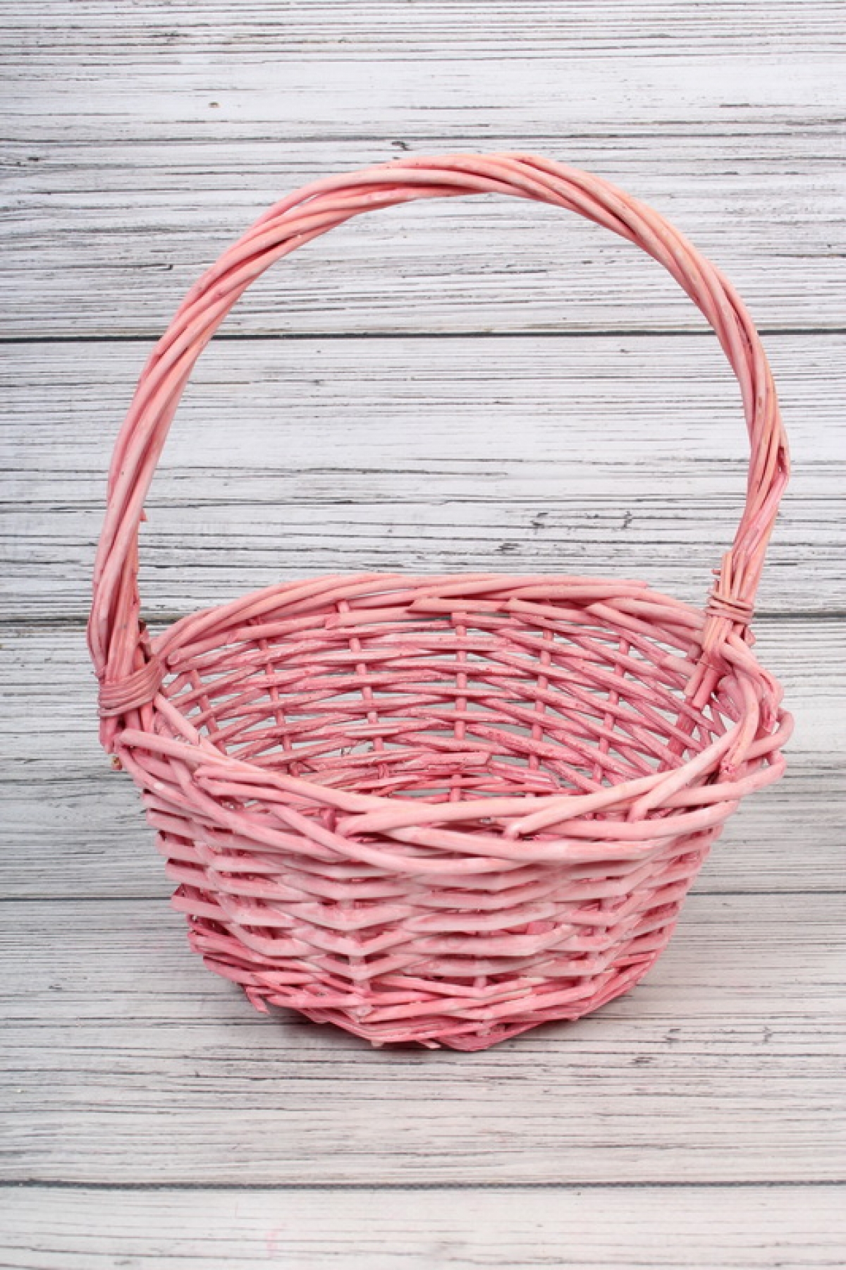Корзины из ивы 4шт, круг, св.розовый 38*38*15, 33*33*13, 29*29*12, 23*23*10 7323Н