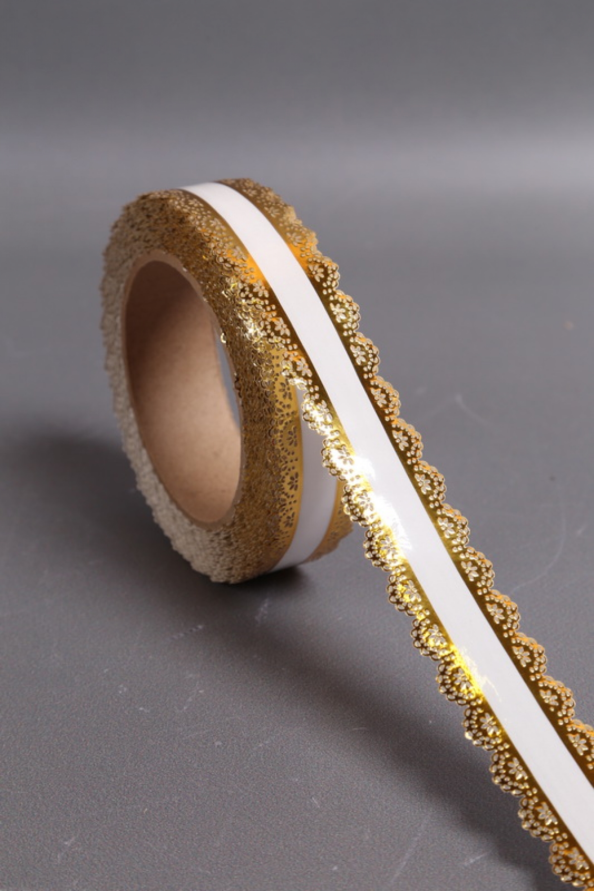 Лента Ажур (3см*25ярд) БЕЛАЯ полоса C322