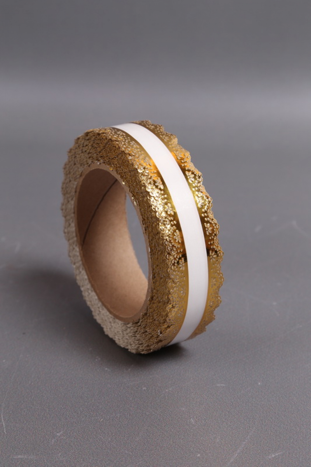 Лента Ажур (3см*25ярд) БЕЛАЯ полоса C322