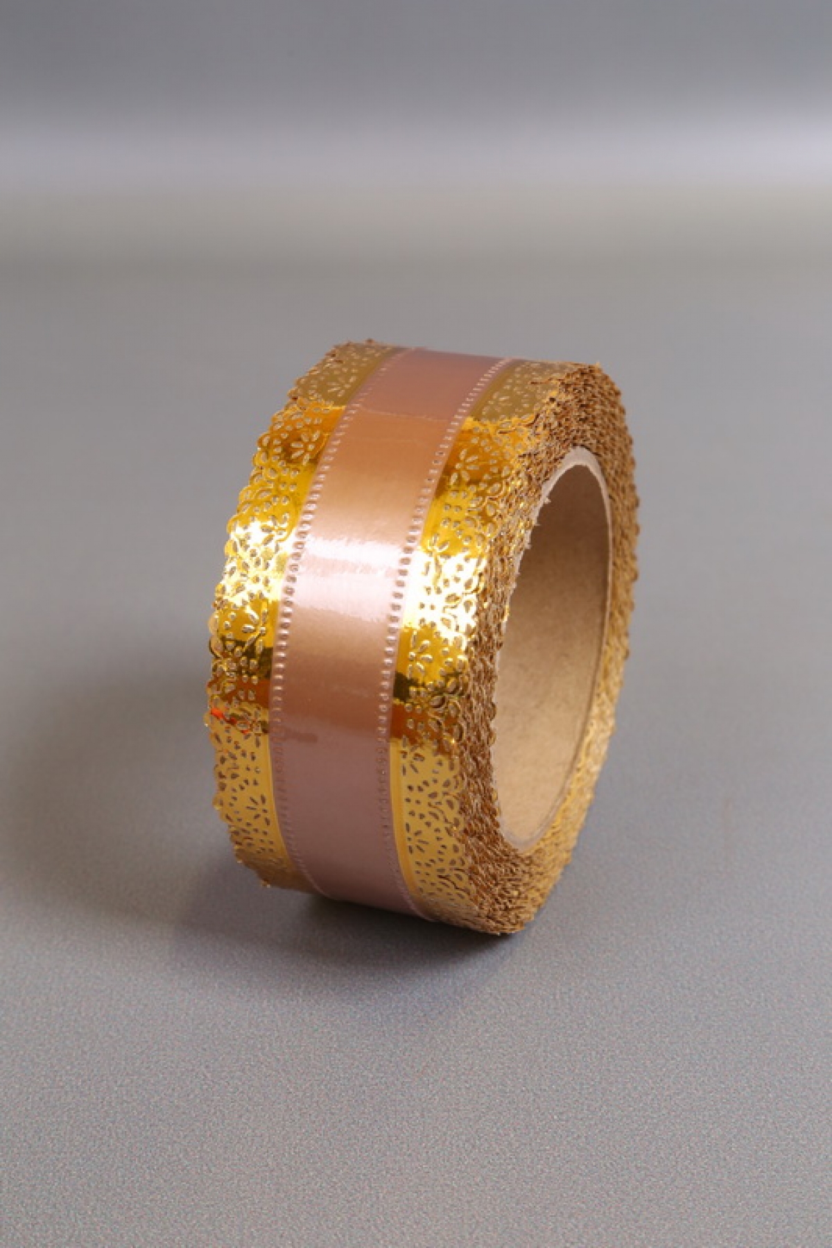 Лента Ажур (5см*25ярд) БРОНЗОВАЯ полоса C521