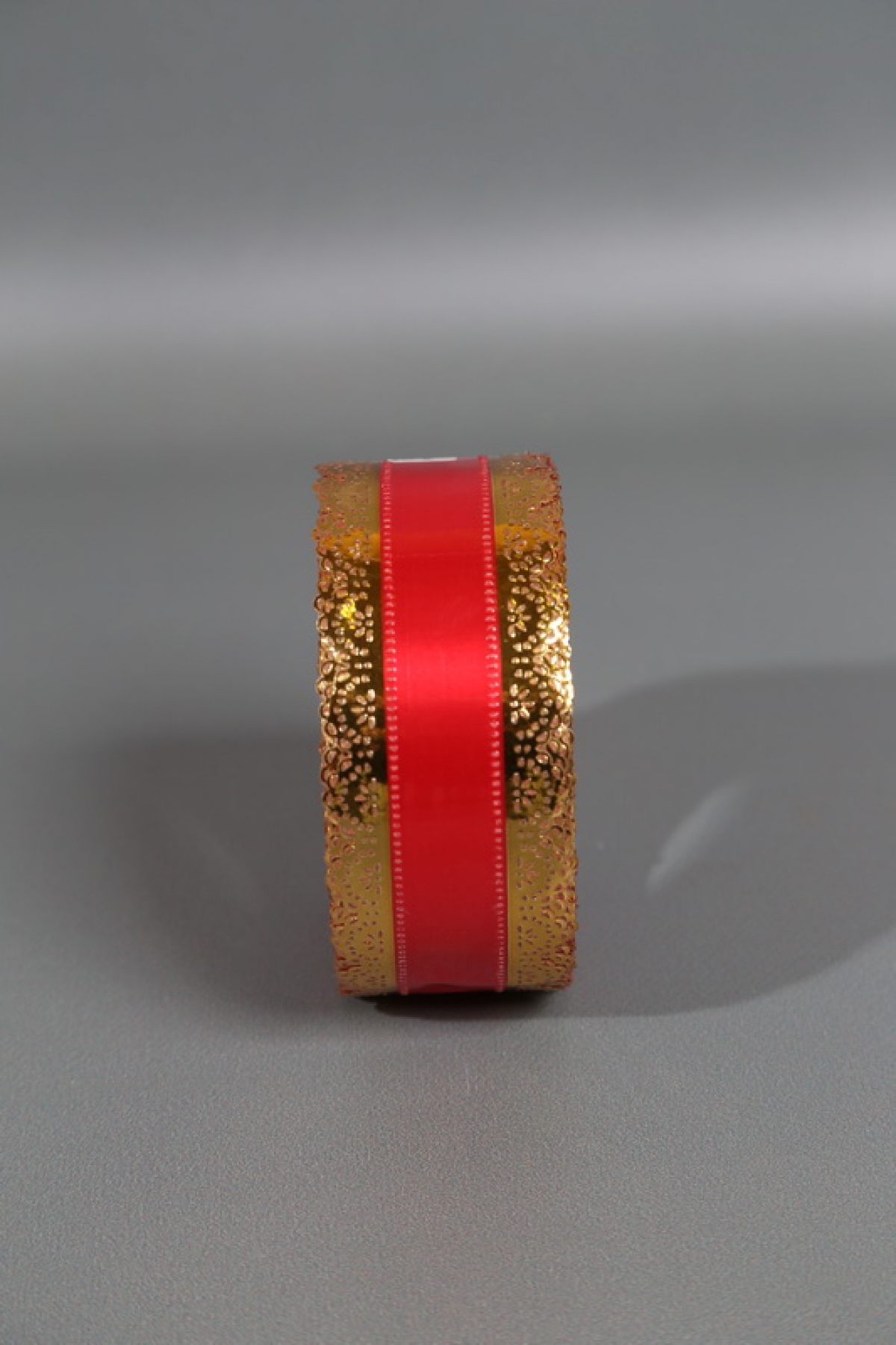 Лента Ажур (5см*25ярд) КРАСНАЯ полоса C523