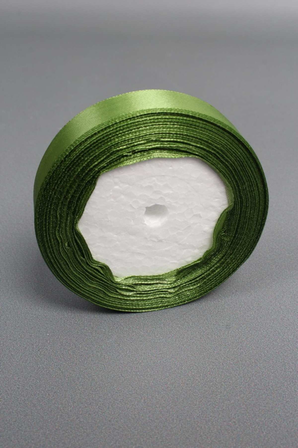 Лента атлас 2см х 25ярд аспарагус  2345Н