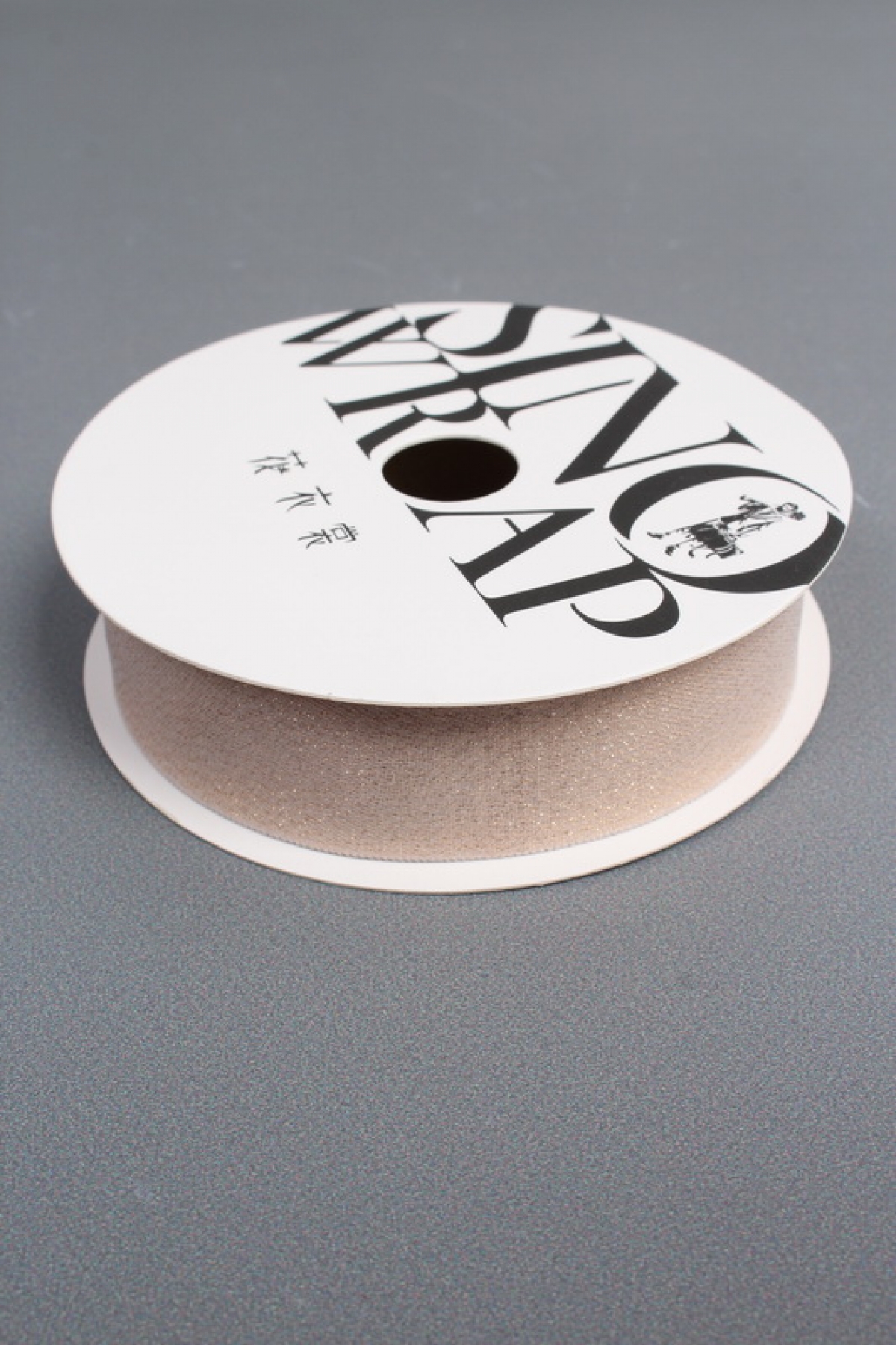 Лента декоративная Перламутровая, полиэстер, 25 мм х 13 ярд., персиковый 6947М