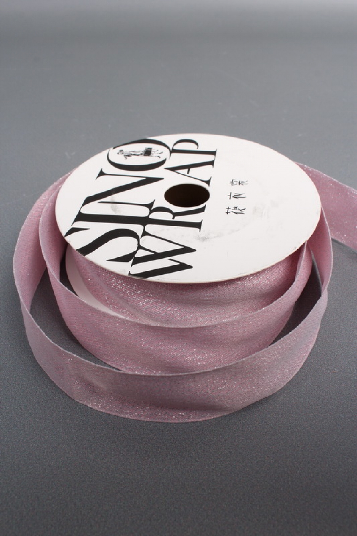 Лента декоративная Перламутровая, полиэстер, 25 мм х 13 ярд., светло-розовый 6916М