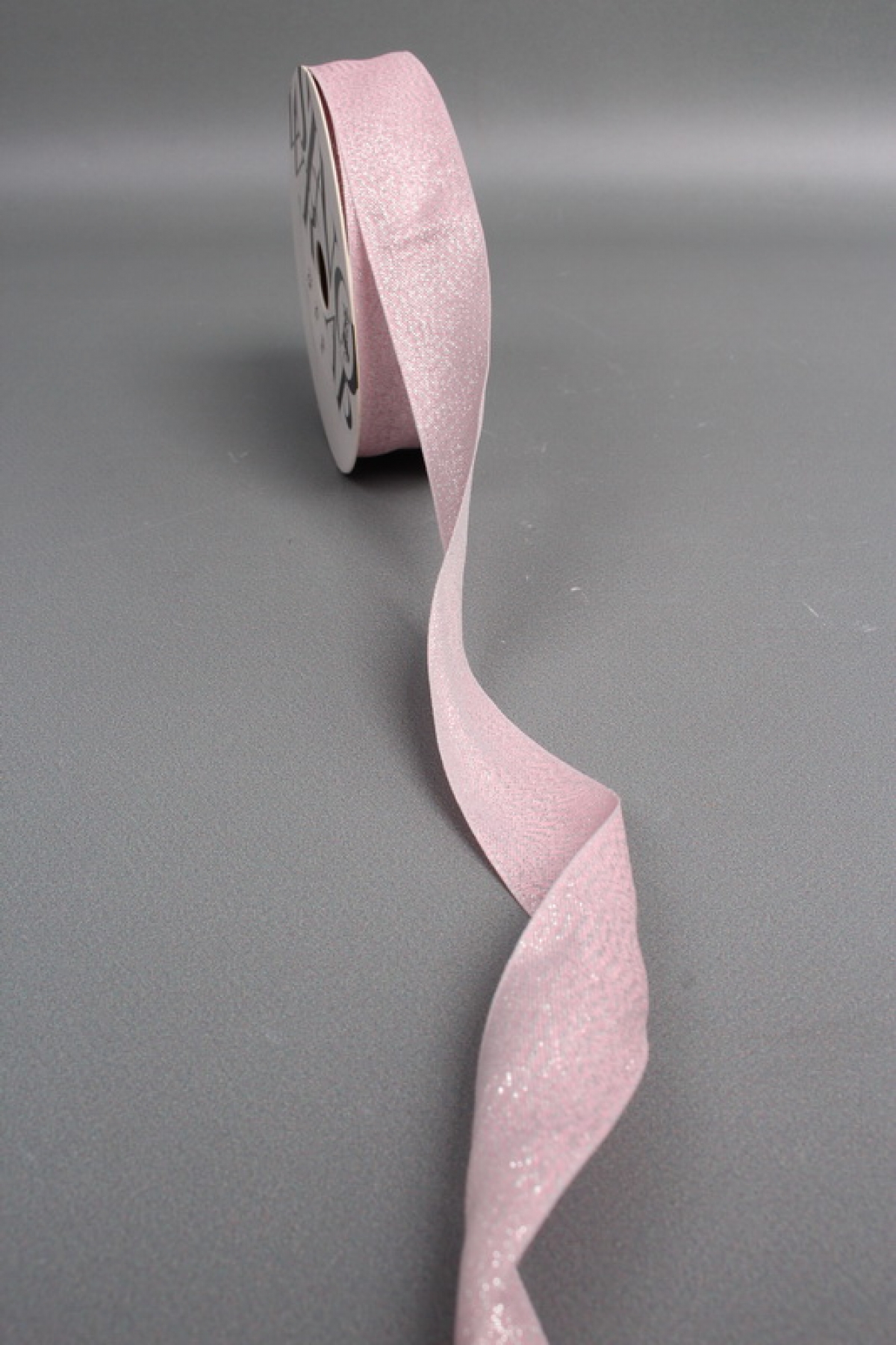 Лента декоративная Перламутровая, полиэстер, 25 мм х 13 ярд., светло-розовый 6916М