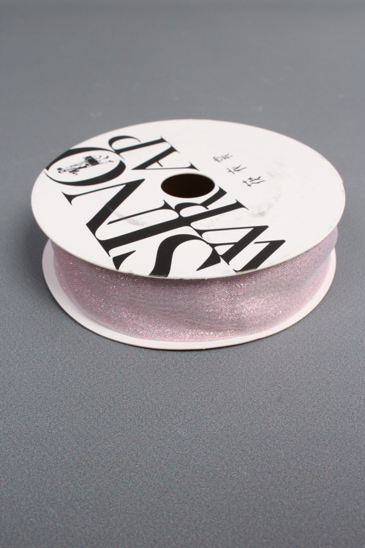 Лента декоративная Перламутровая, полиэстер, 25 мм х 13 ярд., светло-розовый 6916М