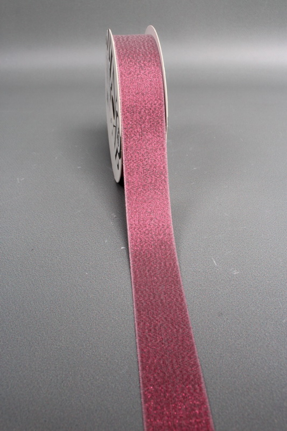 Лента декоративная Перламутровая, полиэстер, 25 мм х 13 ярд., винный 6978М