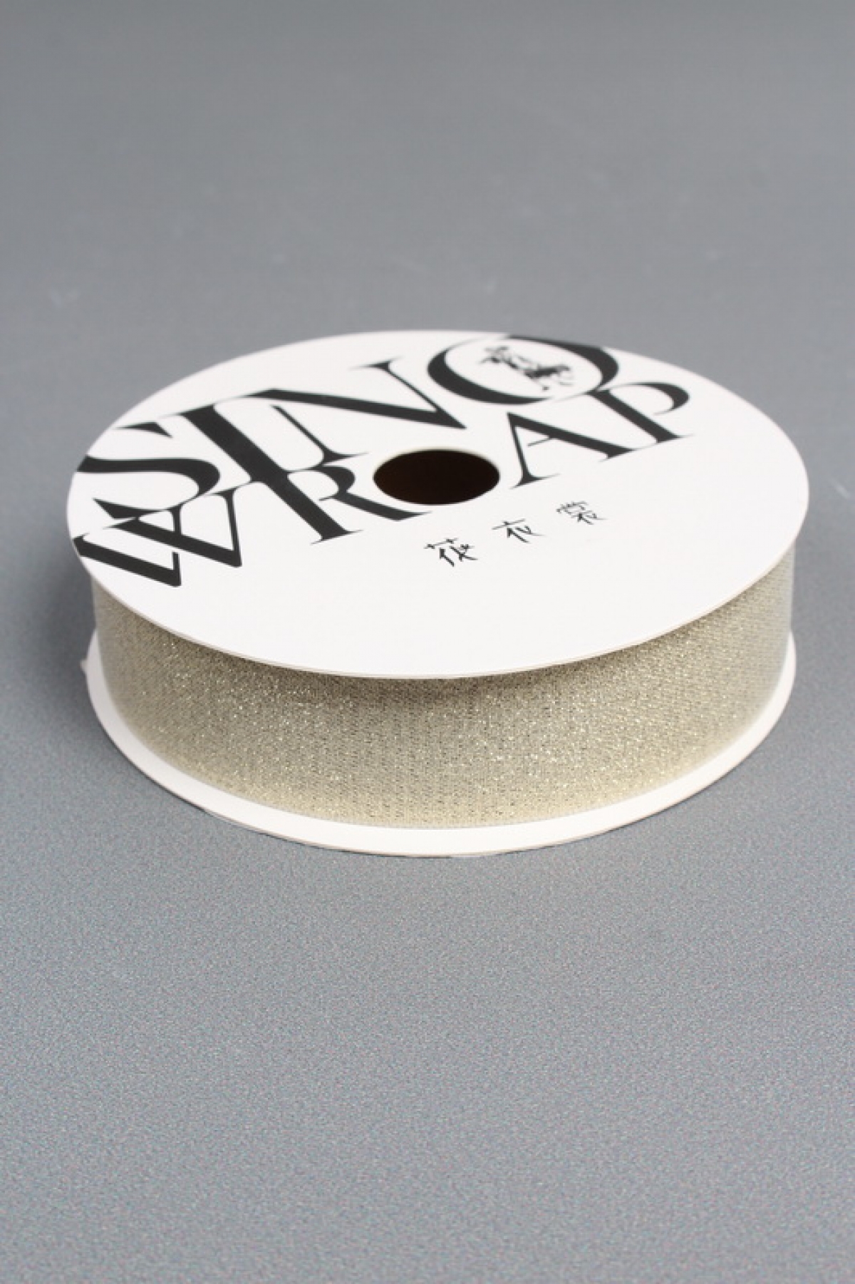 Лента декоративная Перламутровая, полиэстер, 25 мм х 13 ярд., золотистый шампань 6930М