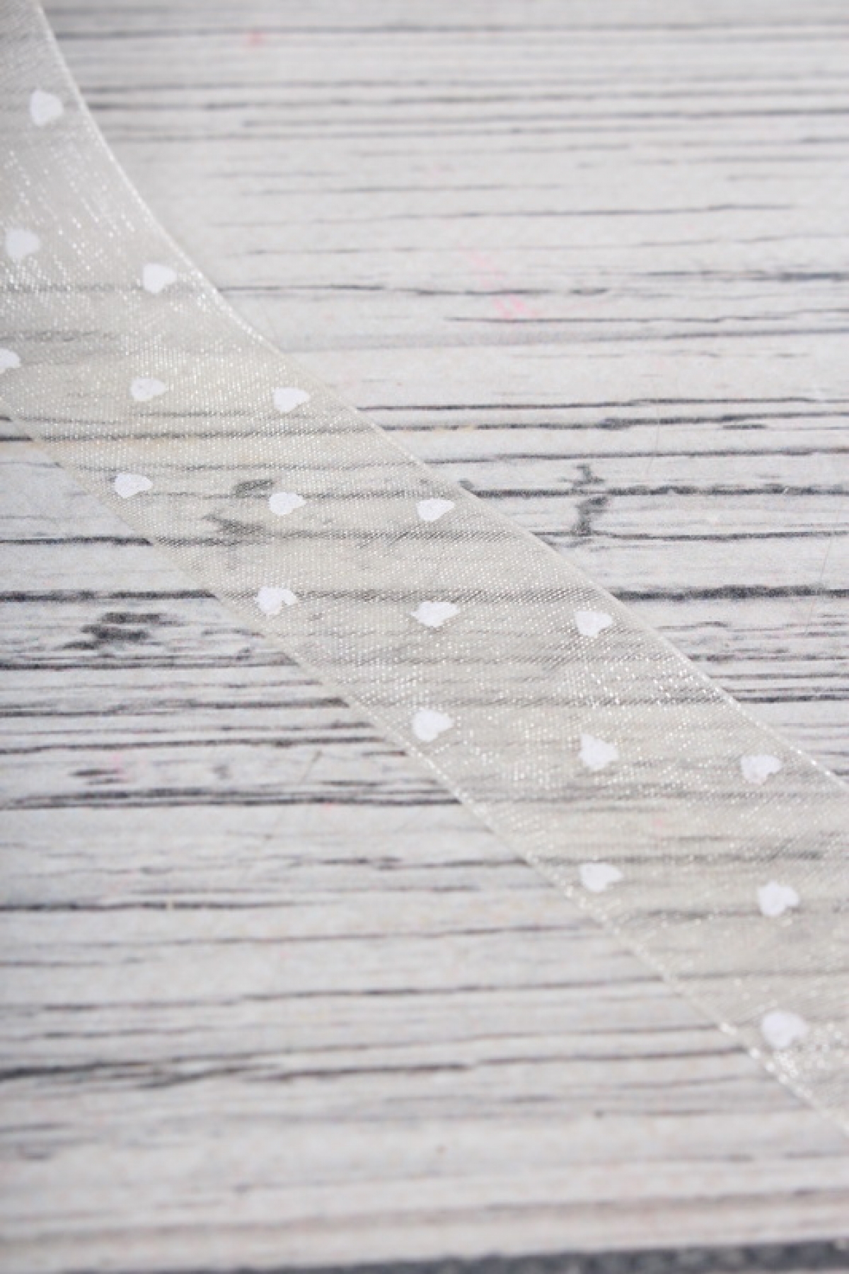 Лента органза Love,25mmx25yards, цв.кремовый 9136Л