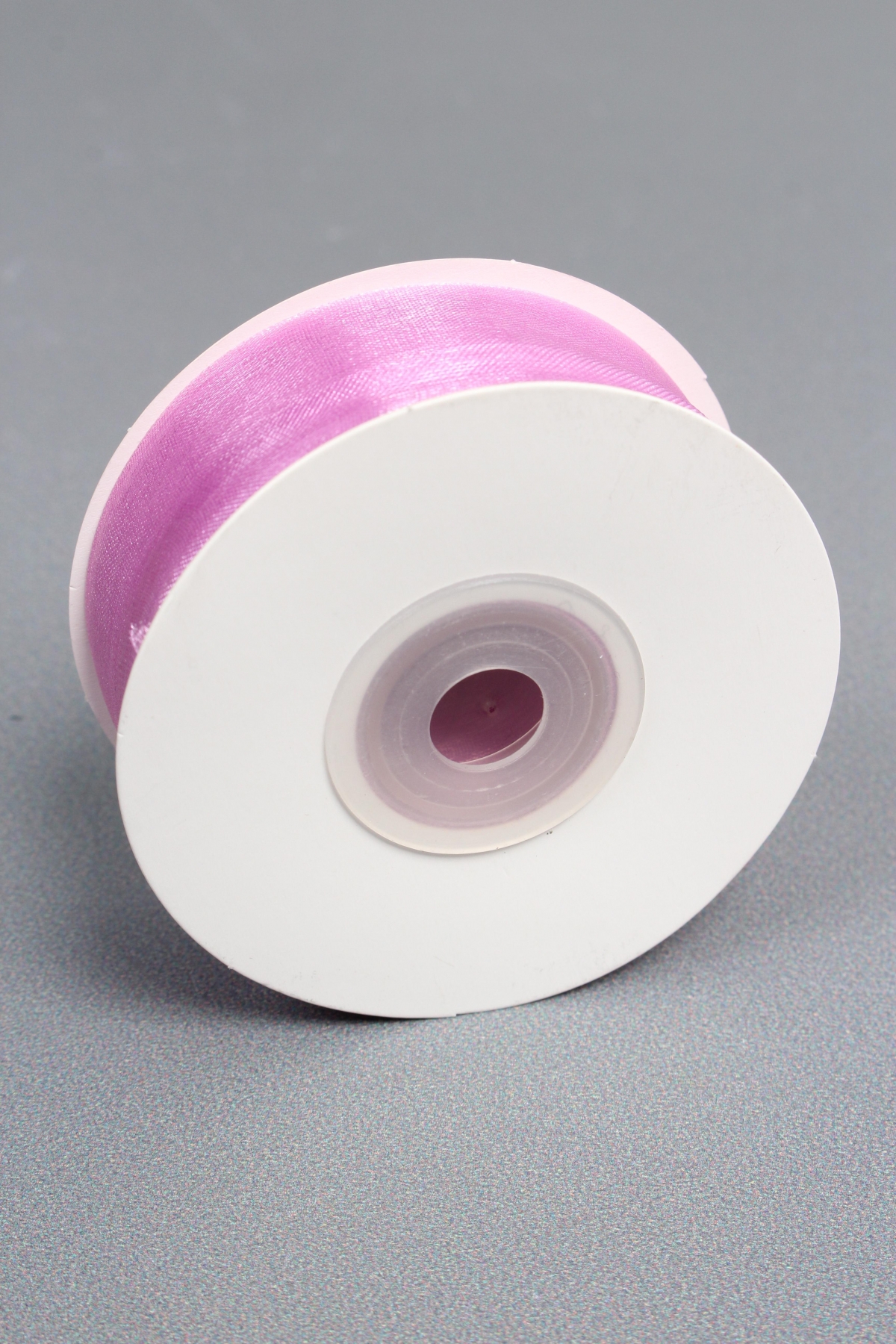 Лента органза на картонн.катушке, 25мм*25ярд, дикая роза 0217М