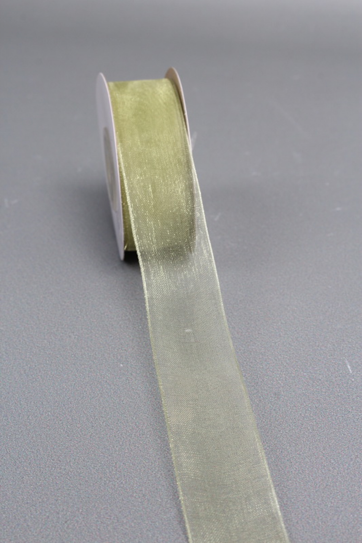 Лента органза на картонн.катушке, 25мм*25ярд, фисташковый 3320М