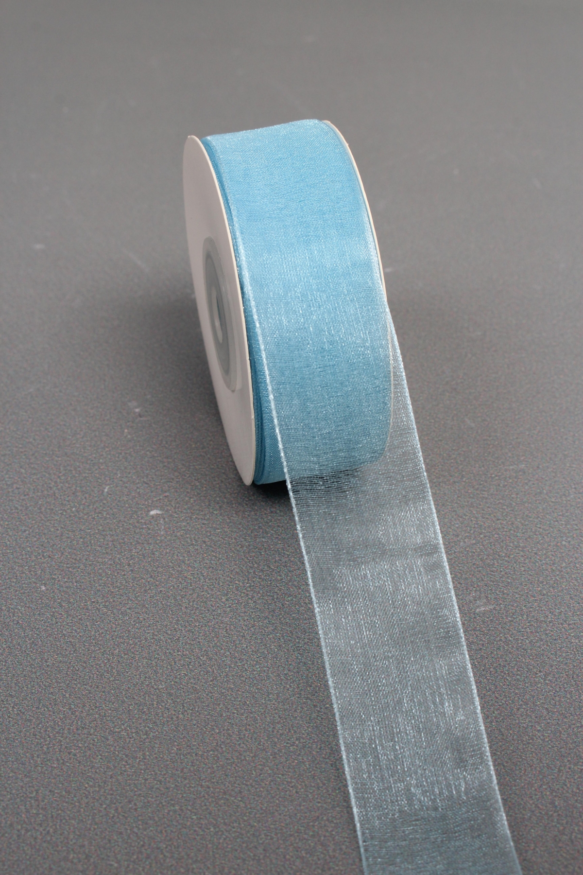 Лента органза на картонн.катушке, 25мм*25ярд, нежно-голубой 3351М