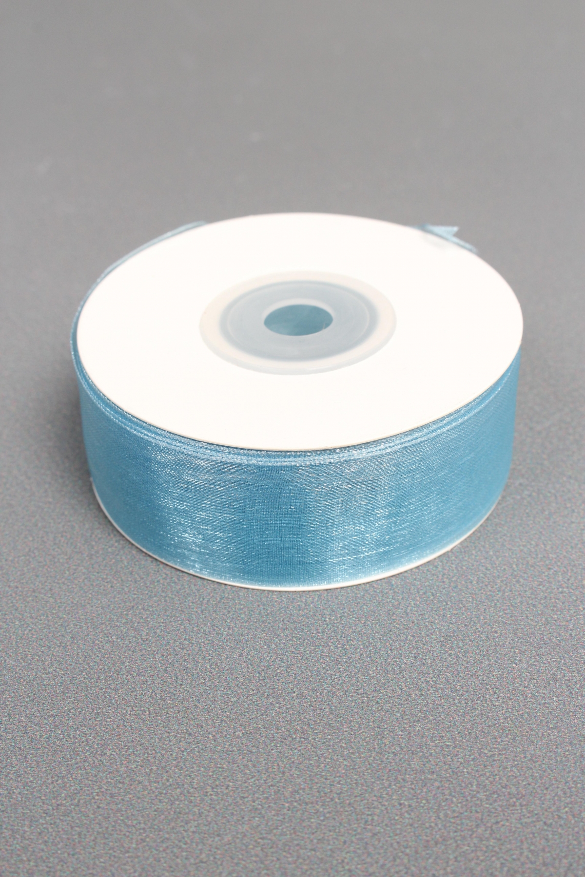 Лента органза на картонн.катушке, 25мм*25ярд, нежно-голубой 3351М