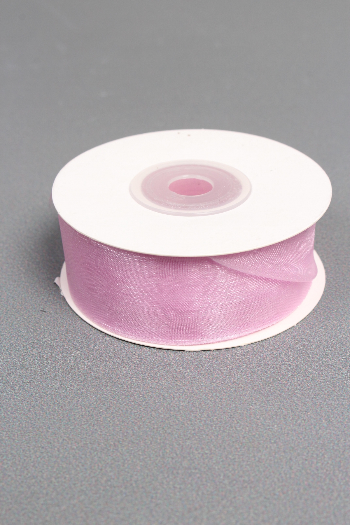Лента органза на картонн.катушке, 25мм*25ярд, сиреневый 0224М