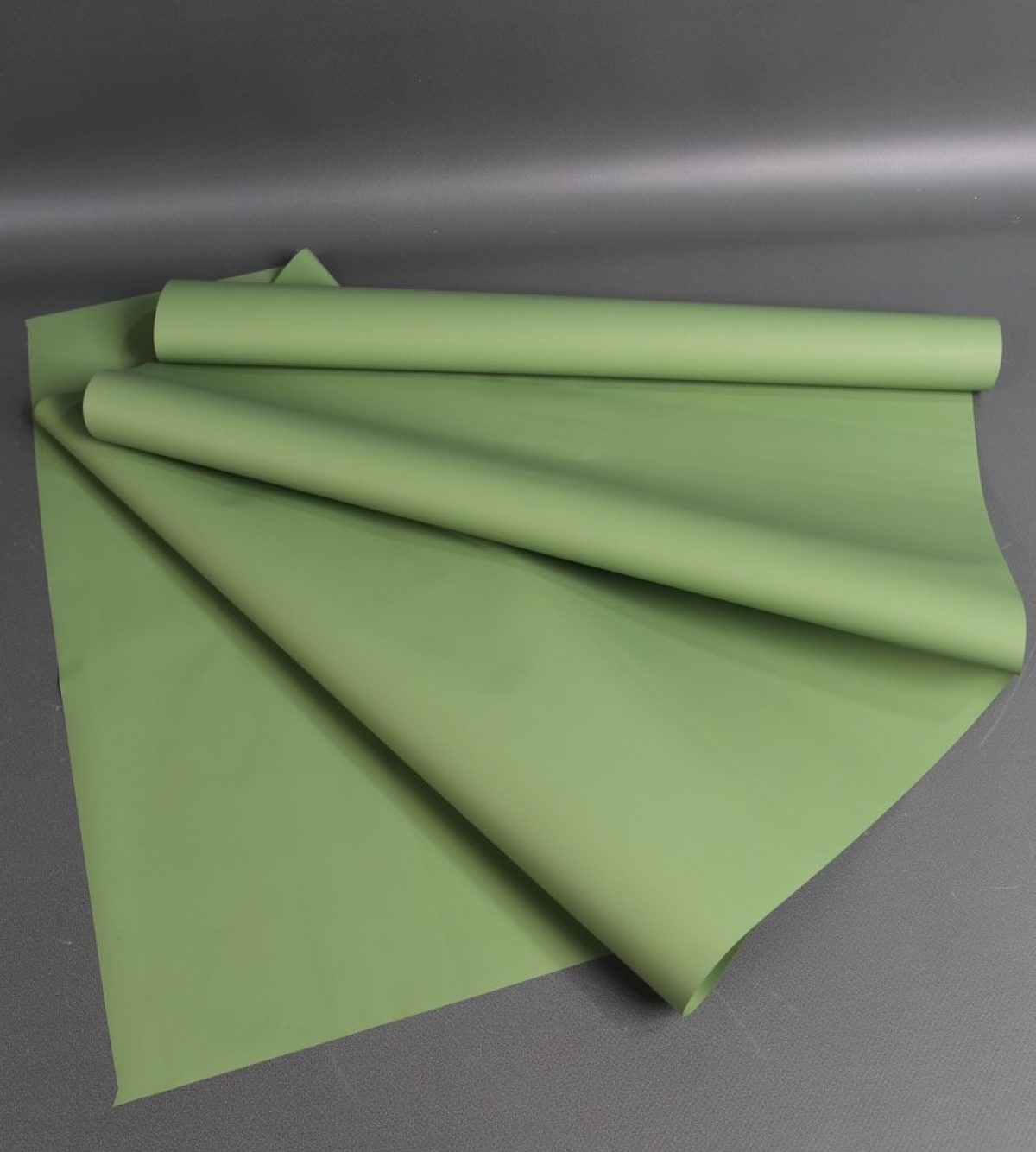 Матовая пленка "Фаворит" однотонная, 50 мкр, 50 см х 10 м, фисташковый  8589М