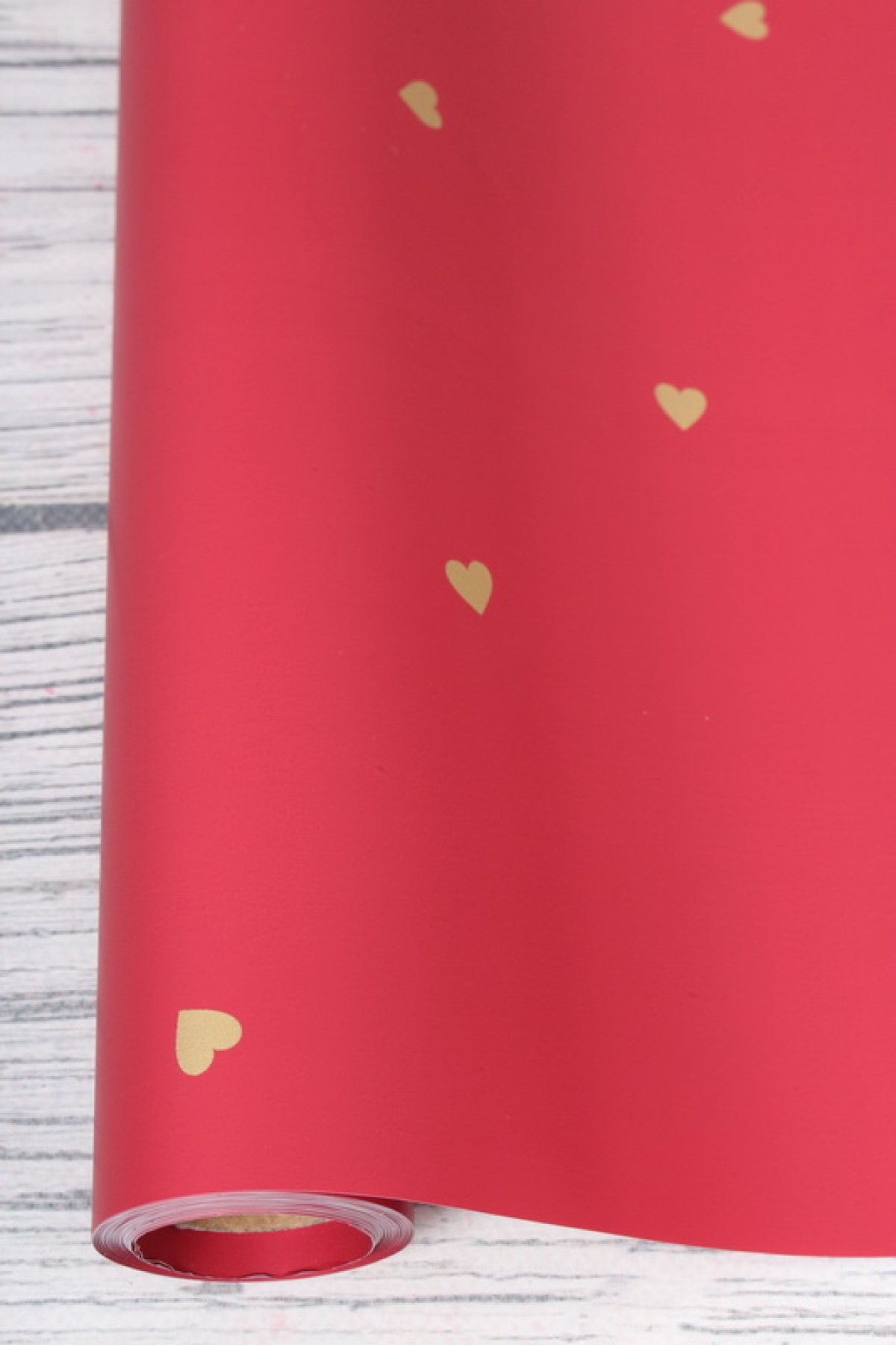 Матовая плёнка "Love", 65 микрон 58см*10м, цв. бордовый 6691Л