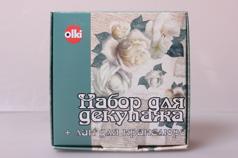 набор для декупажа (с кракелюрным лаком).  4шт / 33мл, 7280