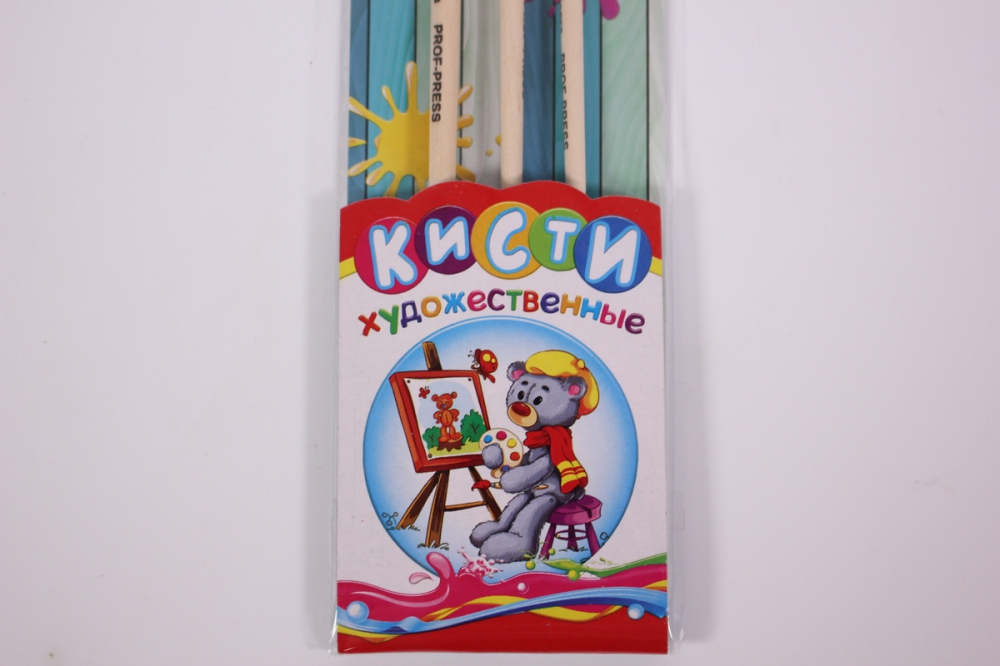 набор кистей (белка №1,3,6) (нк-2531) 3 штук