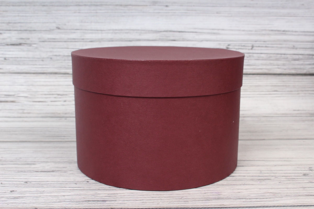 Набор коробок Imitlin (Efalin), 3 шт Круг 20*12,5, 18*10,5, 16*8,5, винно-красный  2202Н