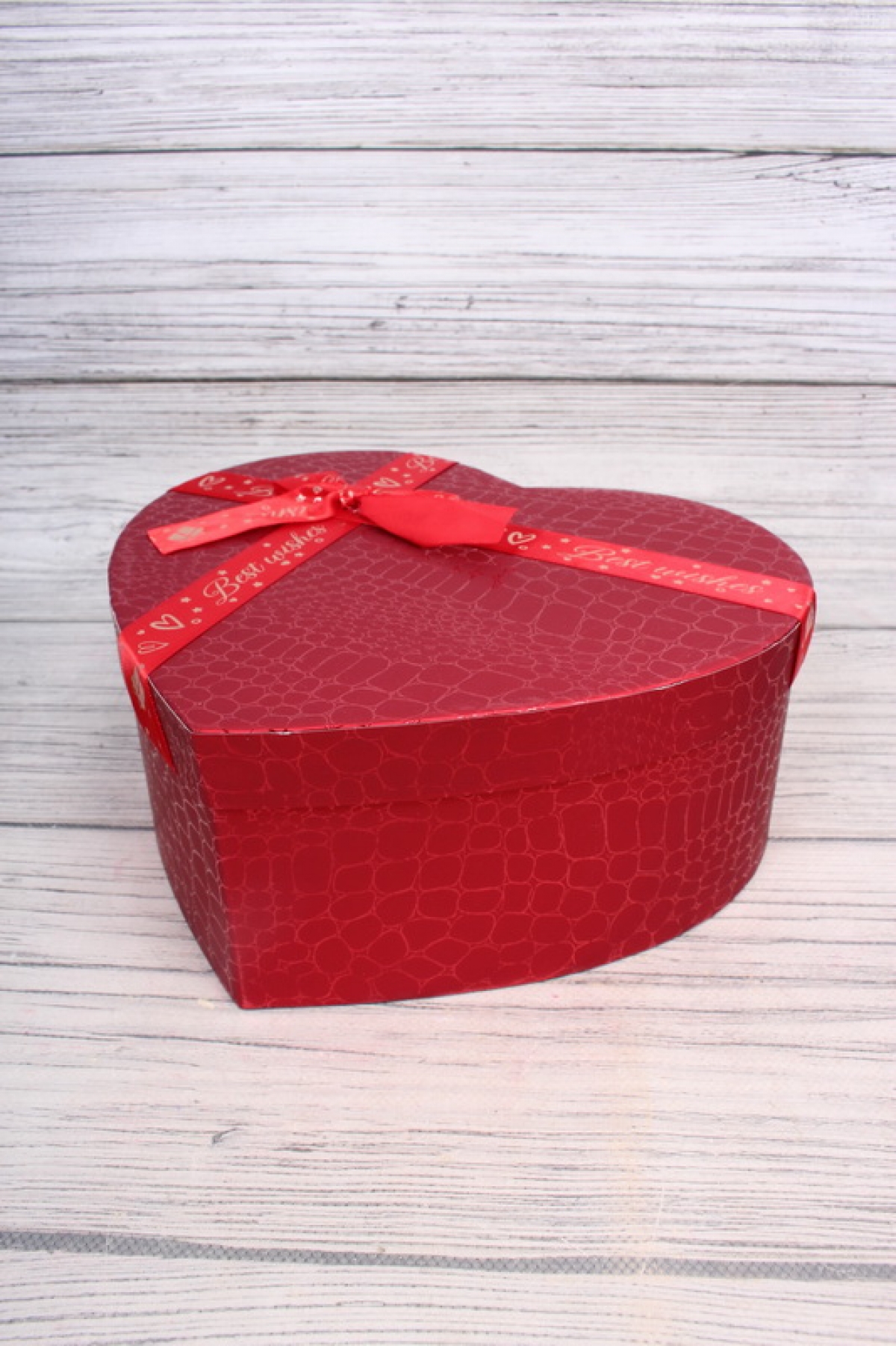 Набор коробок "Перламутровое Сердце" 3шт, 31*27*13,3cm, 27*23*11,7cm, 23*20*10,3cm, красный 2079Н