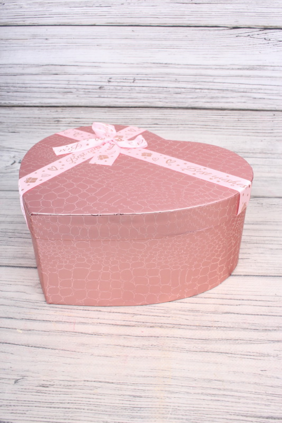 Набор коробок "Перламутровое Сердце" 3шт, 31*27*13,3cm, 27*23*11,7cm, 23*20*10,3cm, розовый 2086Н