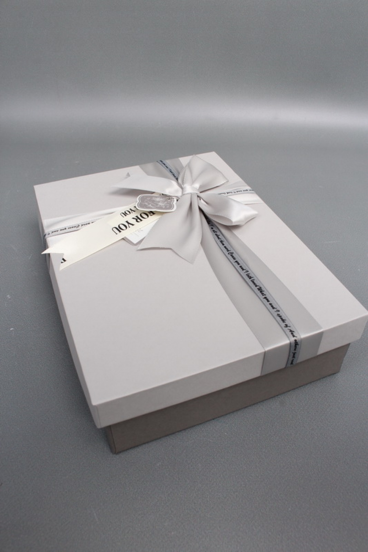 Набор коробок подарочных из 3шт - 29*21*9,5, 26*19*8, 23*17*6,5 см, серый/коричневый 7379М