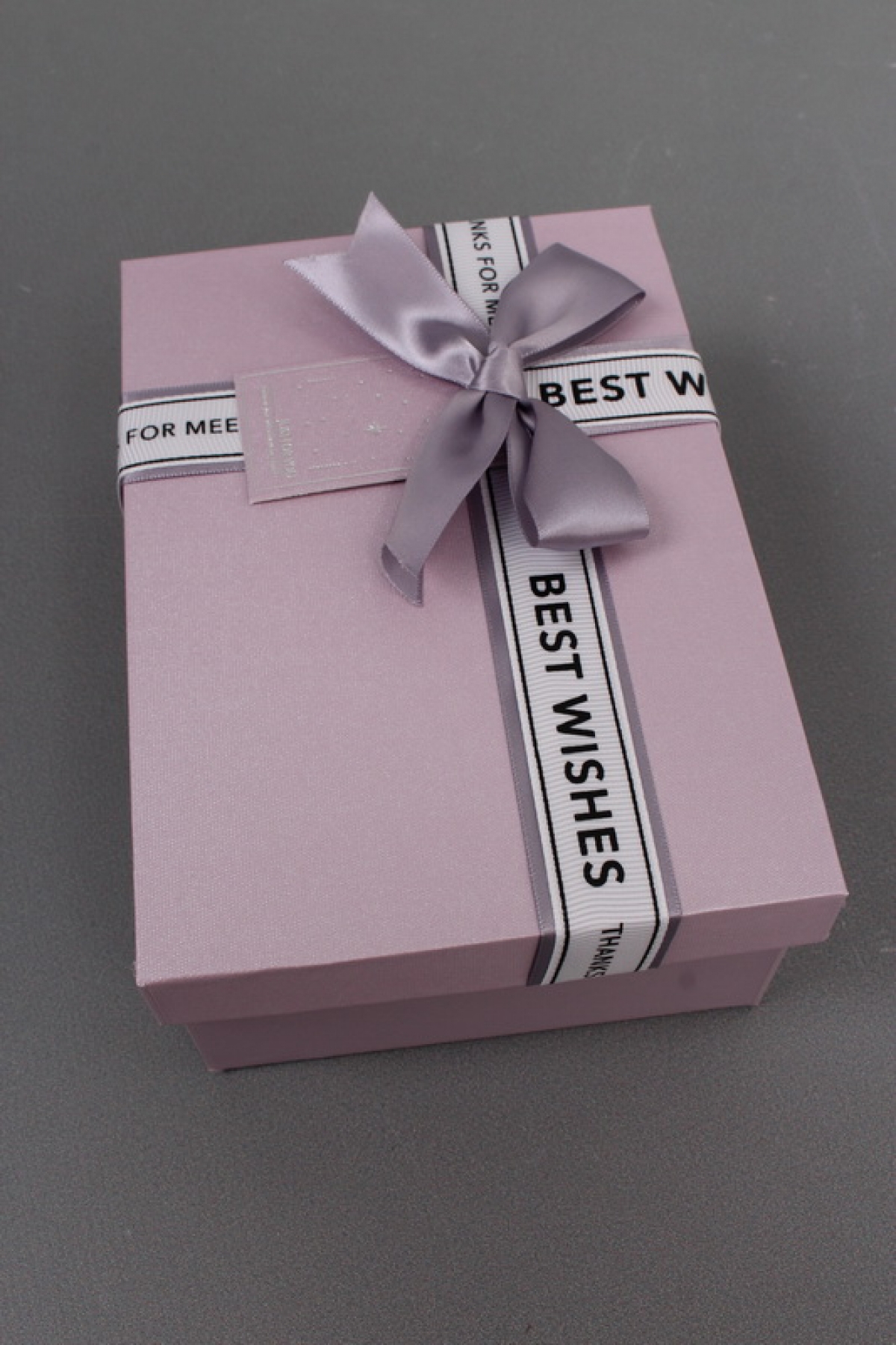 Набор коробок подарочных из 3шт - 22,5*16*9,5, 20*14*8, 17,5*12,5*6,5 см св. сиреневый 7584М