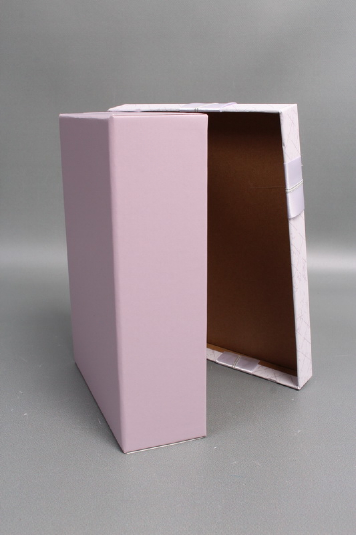 Набор коробок подарочных из 3шт - 29*21*9,5, 26*19*8, 23*17*6,5 см, св.сиреневый 7751М