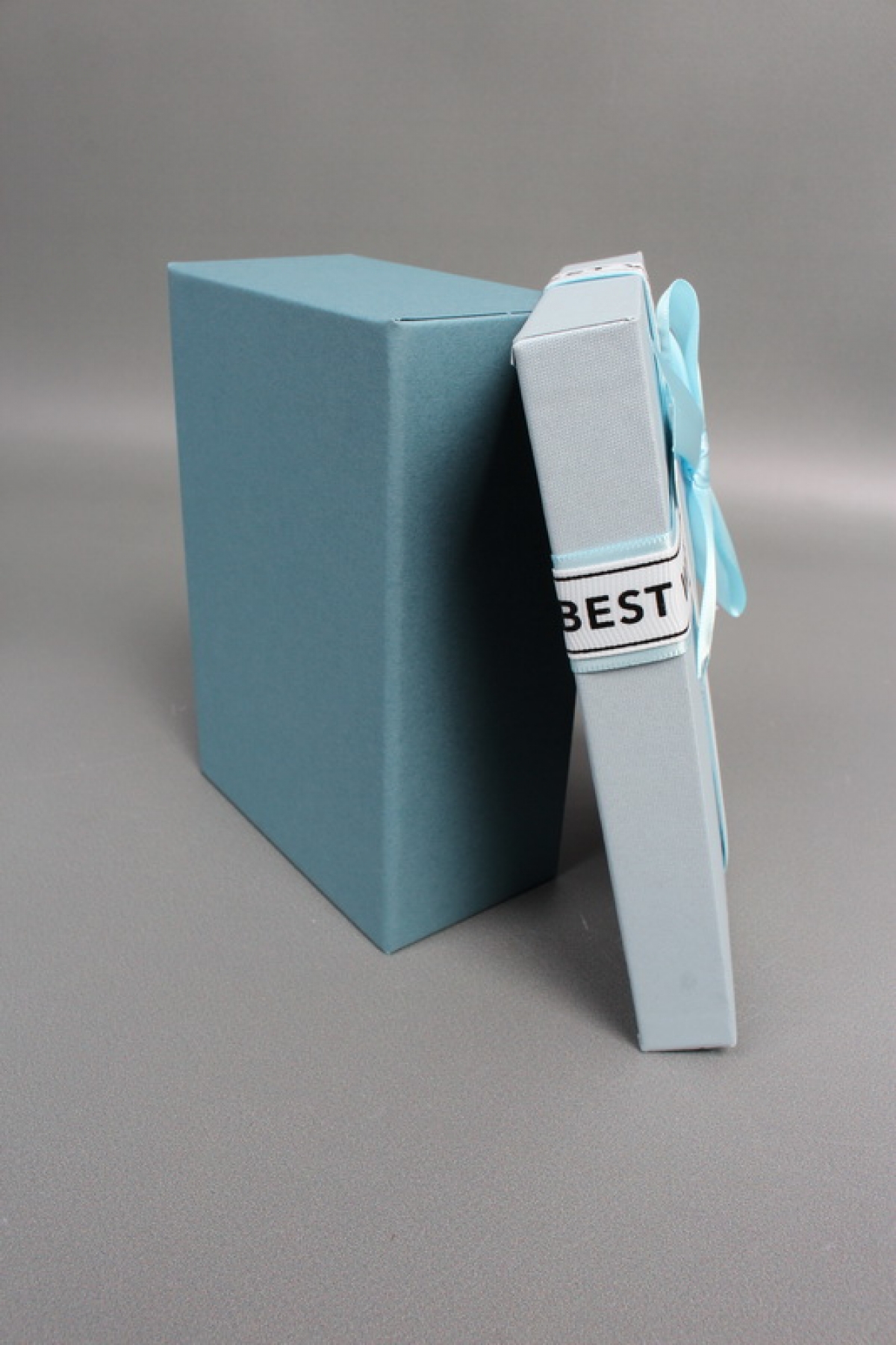 Набор коробок подарочных из 3шт -  22,5*16*9,5, 20*14*8, 17,5*12,5*6,5 см, голубой 7577М