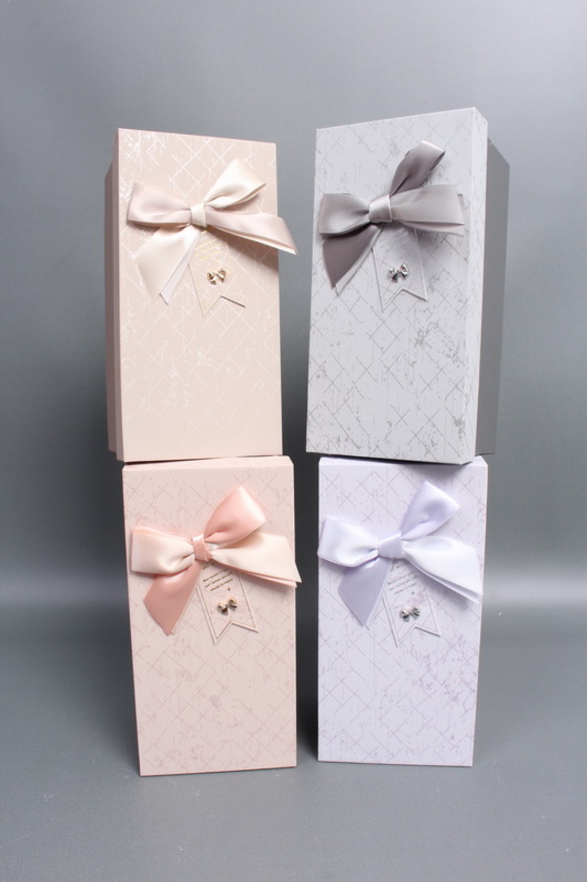 Набор коробок подарочных из 4шт ассорти - 21*10,5*9,5,  7812М