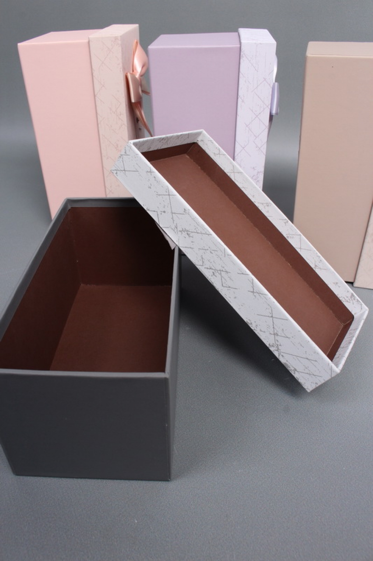 Набор коробок подарочных из 4шт ассорти - 21*10,5*9,5,  7812М