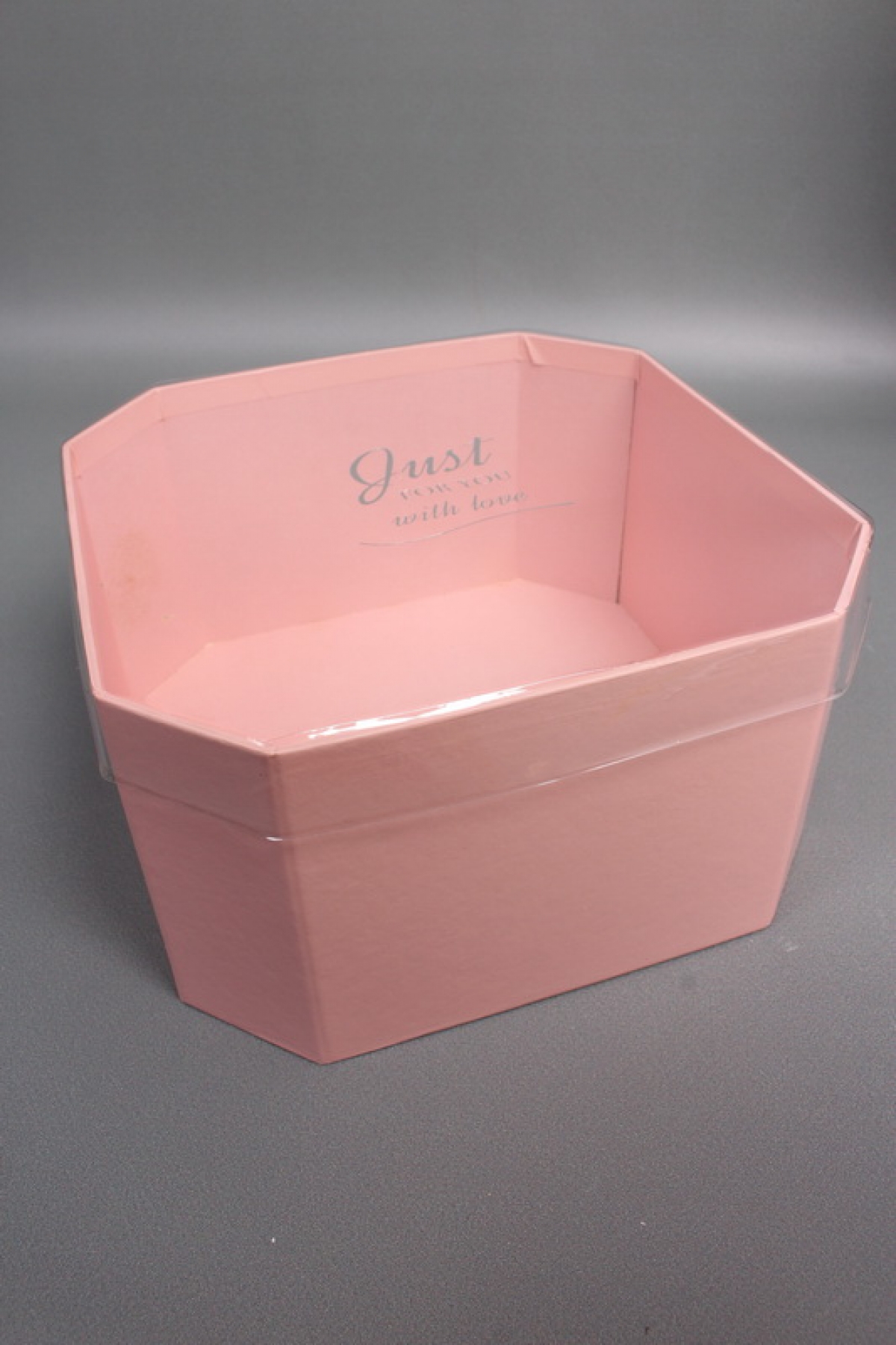 Набор коробок, с прозр. крышкой, 3 шт., 24,5x24,5x13,5 см/ 22x22x12 см/19x19x10,5 см, св.розовый2460