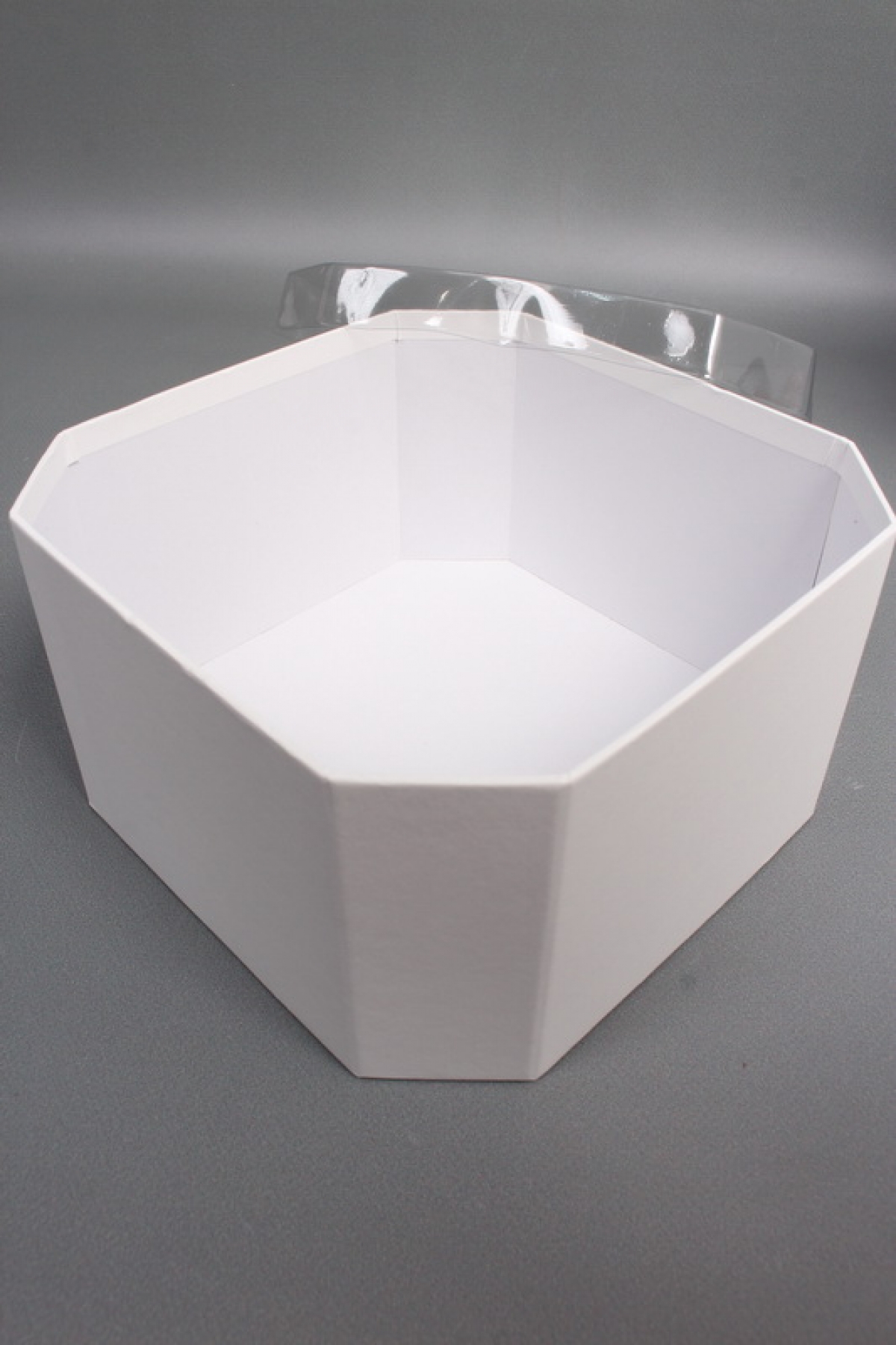 Набор коробок, с прозрачной крышкой, 3 шт., 24,5x24,5x13,5 см/ 22x22x12 см/19x19x10,5 см, белый2453М