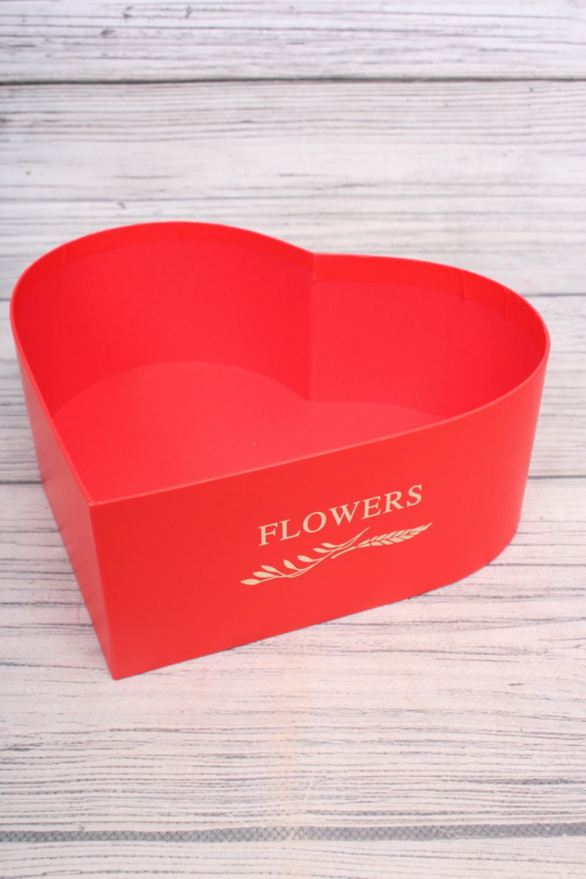 Набор коробок Сердце "Flowers" 3шт, L 28,5*26*11cm, M 25,7*23,5*10cm, S 23,5*21*8,5cm, красный 1980Н