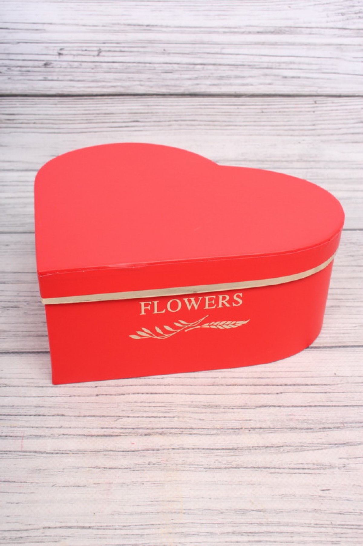 Набор коробок Сердце "Flowers" 3шт, L 28,5*26*11cm, M 25,7*23,5*10cm, S 23,5*21*8,5cm, красный 1980Н
