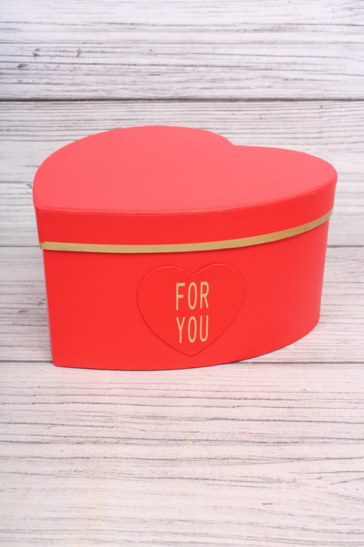Набор коробок сердце "For You", 3 шт, L:27x27x12cm; M:23.5x23x11cm; S:19x19x10cm, красный 7139Н